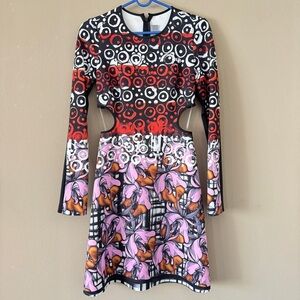 NWT Clover Canyon Floral Fields Cutout dress size S